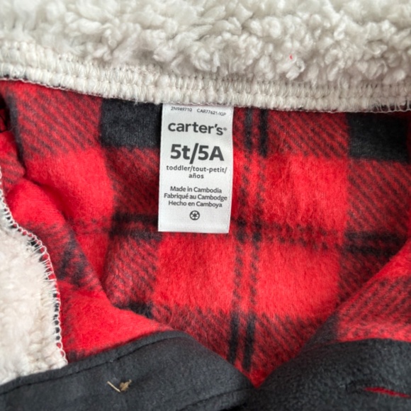 EXCELLENT CONDITION Lot Toddler Boy Buffalo Plaid Fleece Shirts Size 5T - Picture 4 of 5